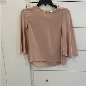 Tibi silk cape shirt